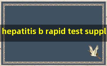 hepatitis b rapid test supplier